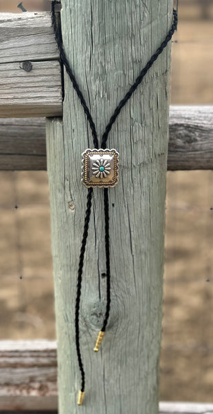 BOLT/BOLG 514* Turquoise Square Bolo – Cowboy Collectibles