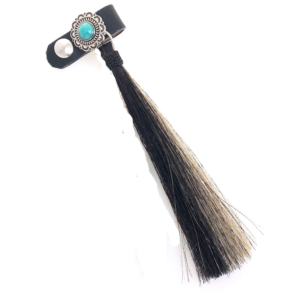 BOT-FT* Fancy Turquoise Scallop Concho Boot Tassel