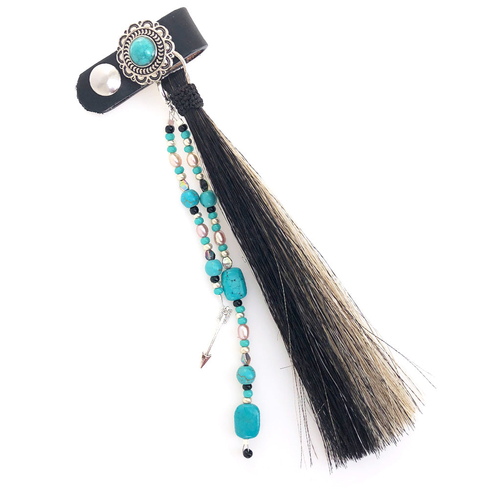 BOT-TSC* Turquoise Scallop Concho Boot Tassel