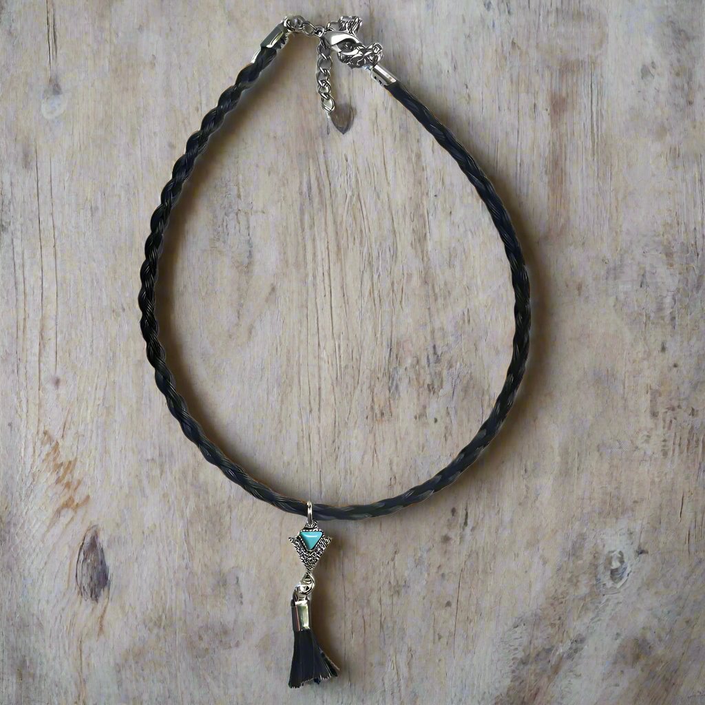 CT132-B* Boho Cowgirl Tassel Choker
