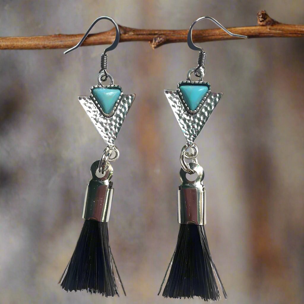 ER132-B* Boho Cowgirl Tassel Earrings