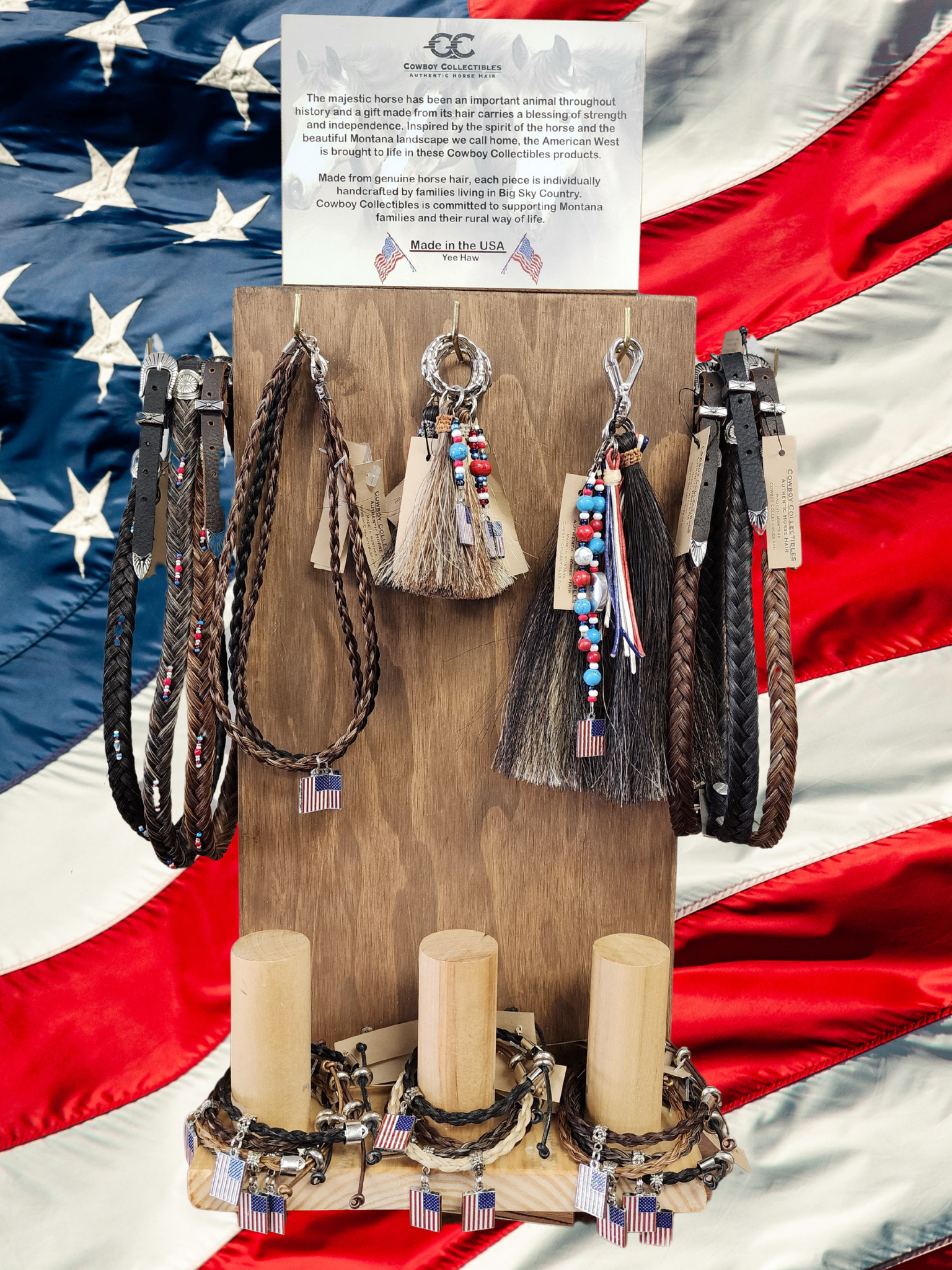 Freedom Display with Hatbands