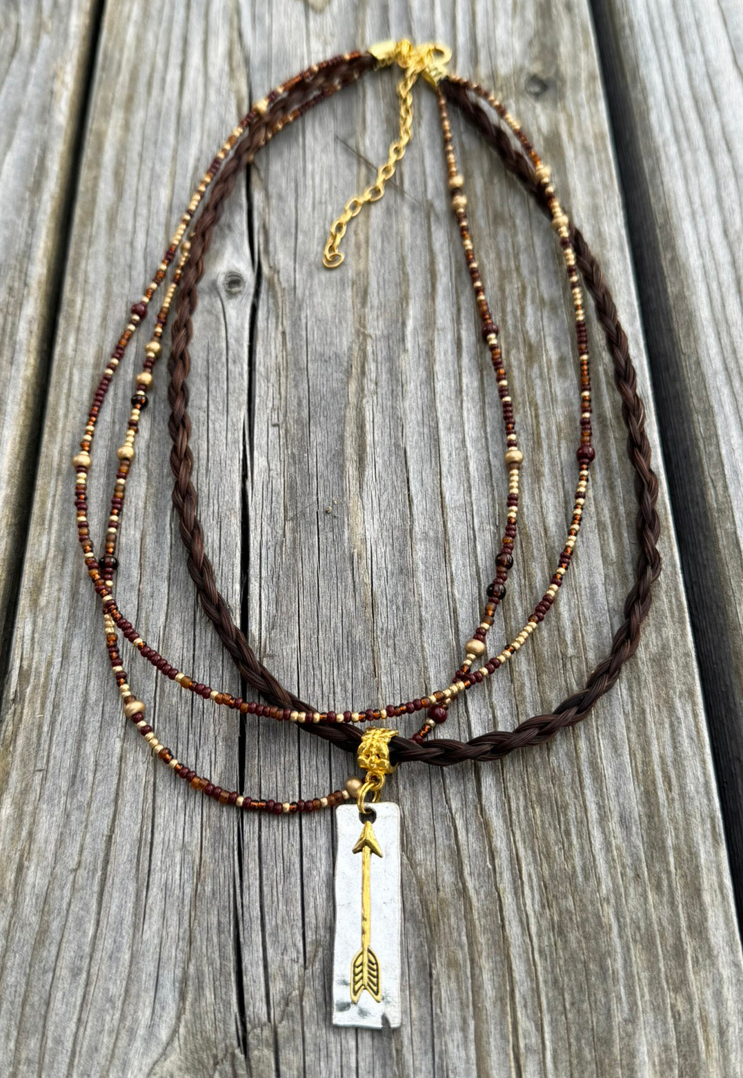 N6-BR 101G* Cienna Arrow Necklace