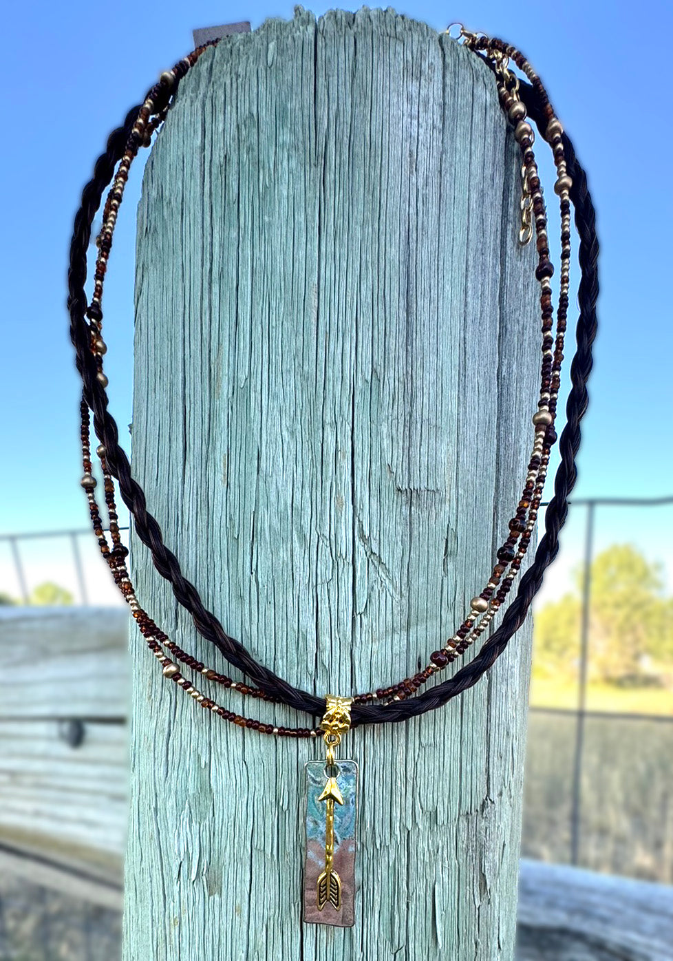 N6-BR 101G* Cienna Arrow Necklace