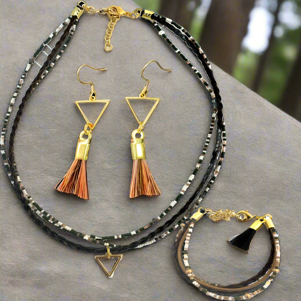 ER 135G*Triangle C Earrings