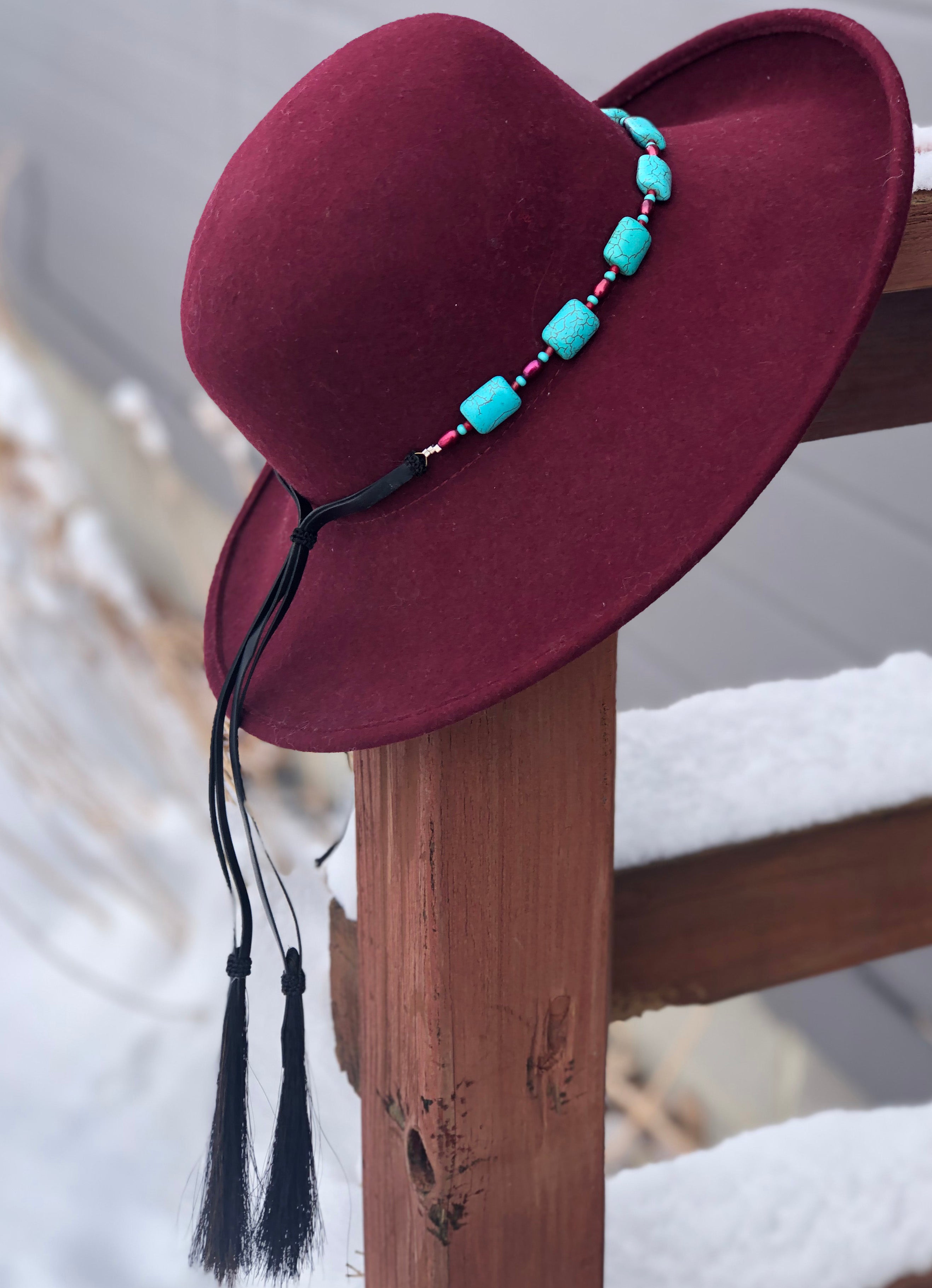 HB14*Rose Hatband