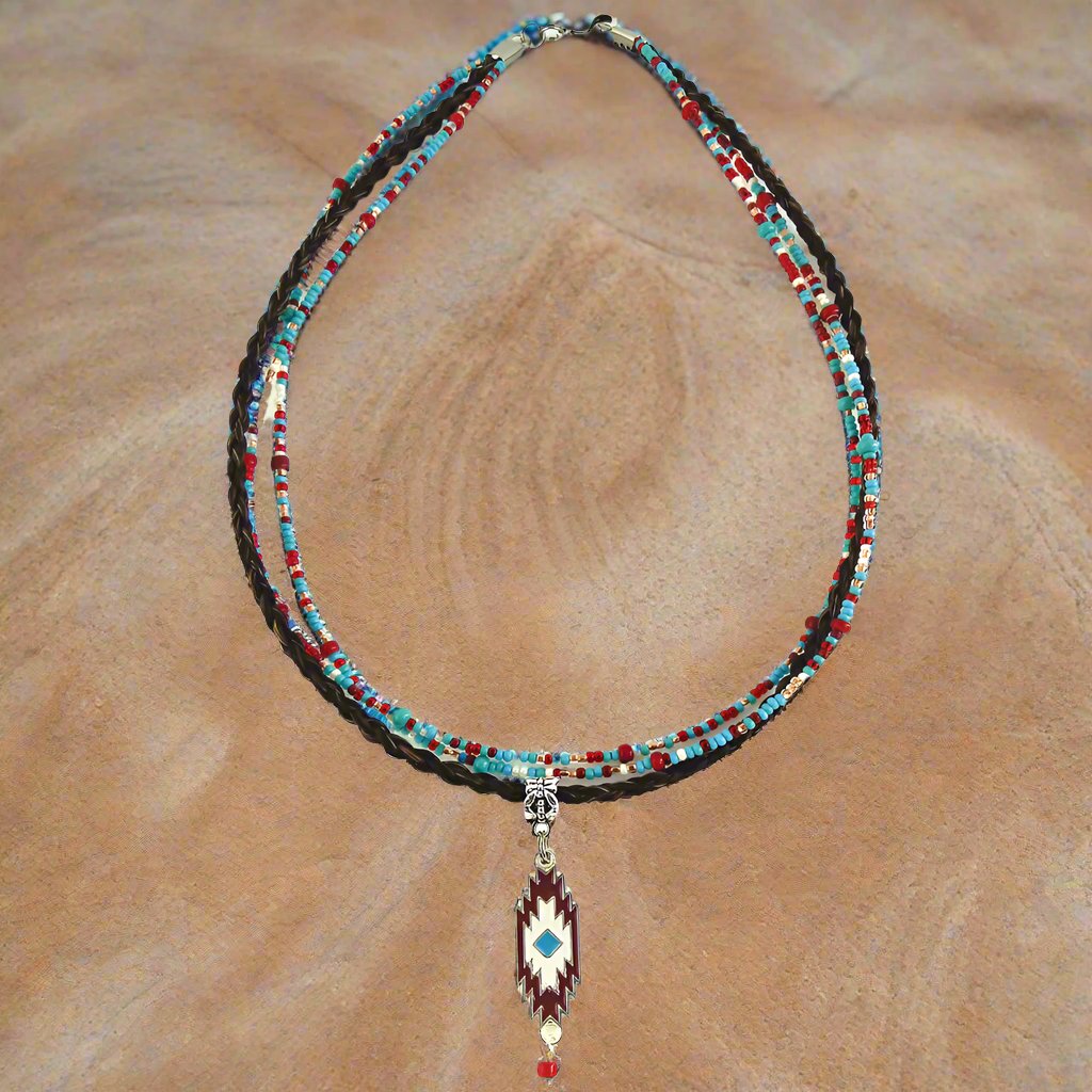 N6-17* Taos Seed Bead Necklace