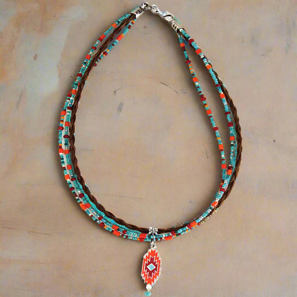 N6-18* Sedona Seed Bead Necklace
