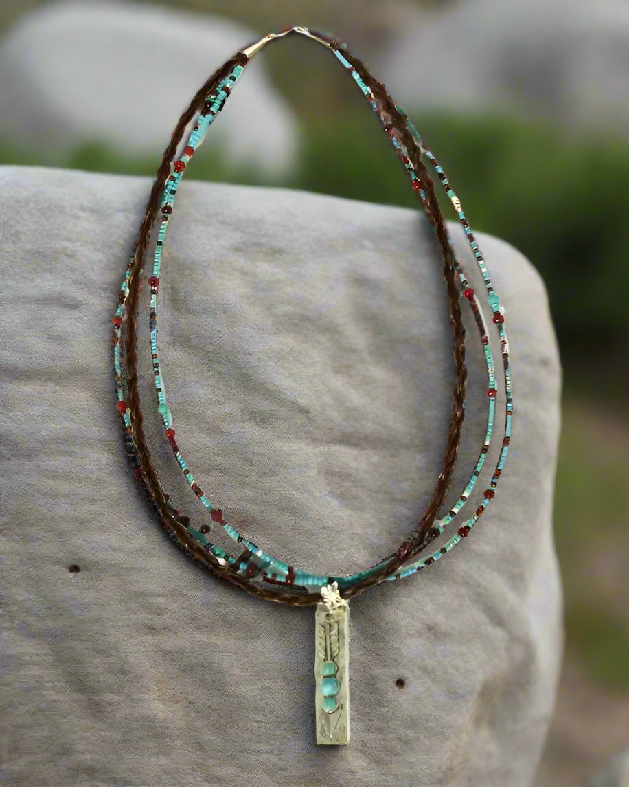 N6-T 102* Santa Fe Arrow Necklace